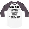 Super May Girl 3/4 Sleeve Shirt