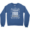 vintage made in 1981 perfectly aged a living legend Crewneck Sweatshirt