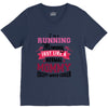 running mommy V-Neck Tee