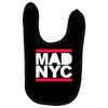mad nyc new york city run fashion baseball jersey Baby Bibs