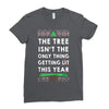 merry litmas Ladies Fitted T-Shirt