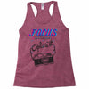 focus and than capture it Racerback Tank