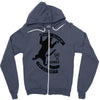 cat versus cucumber Zipper Hoodie