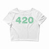 marijuana 420 Crop Top