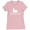 i can't go to church i'm allergic to nuts Ladies Fitted T-Shirt
