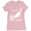 i need a beer right meow Ladies Fitted T-Shirt