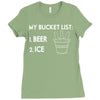 my bucket list beer ice Ladies Fitted T-Shirt