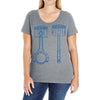 sketch of piston Ladies Curvy T-Shirt