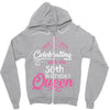 Celebrating With The 70th Birthday Queen Zipper Hoodie