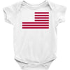 usa flag navy american Baby Onesie
