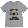Super Cool Dad Of A Freaking Awesome Son V-Neck Tee