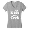 kiss the cook chef Women's V-Neck T-Shirt