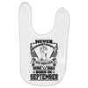 Never Underestimate Dog Rescuer Who Was Born September Baby Bibs