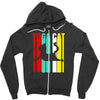 yoga cat Zipper Hoodie