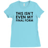 this isn't even my final form Ladies Fitted T-Shirt