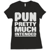 pun pretty much intended Ladies Fitted T-Shirt