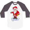 father christmas ringing xmas bells santa 3/4 Sleeve Shirt