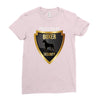 protected by boxer security Ladies Fitted T-Shirt