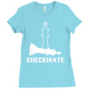 CheckMate, Chess Pawn,Chess Lover Ladies Fitted T-Shirt