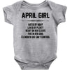 April Girl Hated By Many Baby Onesie