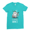 coffee addict Ladies Fitted T-Shirt