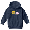 cheeseburger pranks doughnut Youth Hoodie