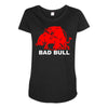 bad bull (2) Maternity Scoop Neck T-shirt