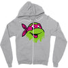 raph   tmnt facemelt Zipper Hoodie