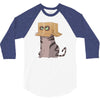 cat in the box! 3/4 Sleeve Shirt