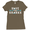 Save The Sharks Ladies Fitted T-Shirt