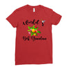 world's best grandma Ladies Fitted T-Shirt