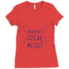 FREAK MEOWT CAT Ladies Fitted T-Shirt