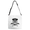retro pirate Adjustable Strap Totes