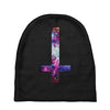 inverted galaxy cross funny  religion banter space fashion new Baby Beanies