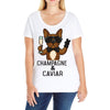 champagne and caviar Ladies Curvy T-Shirt