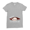 September Peeking Out Baby Boy Ladies Fitted T-Shirt