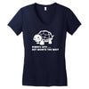 always late worth wait funny turtle tee Women's V-Neck T-Shirt