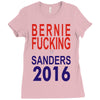 bernie fucking sanders 2016 for americans president Ladies Fitted T-Shirt