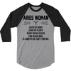 Aries Woman 3/4 Sleeve Shirt
