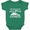 all aboard hot mess express train Baby Bodysuit