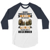 Never Underestimate A Man Who Watches The 100 And Was Born in December 3/4 Sleeve Shirt
