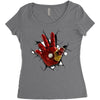 TAKE MY HAND Women's Triblend Scoop T-shirt