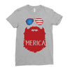 america 3 Ladies Fitted T-Shirt