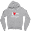i love my bichonpoo Zipper Hoodie