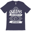Queens Are Born In January T-Shirt
