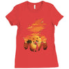 beautiful sunset Ladies Fitted T-Shirt