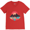 camp river V-Neck Tee