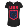 land of the free Maternity Scoop Neck T-shirt