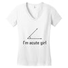 im acute girl Women's V-Neck T-Shirt