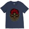 american football skull V-Neck Tee